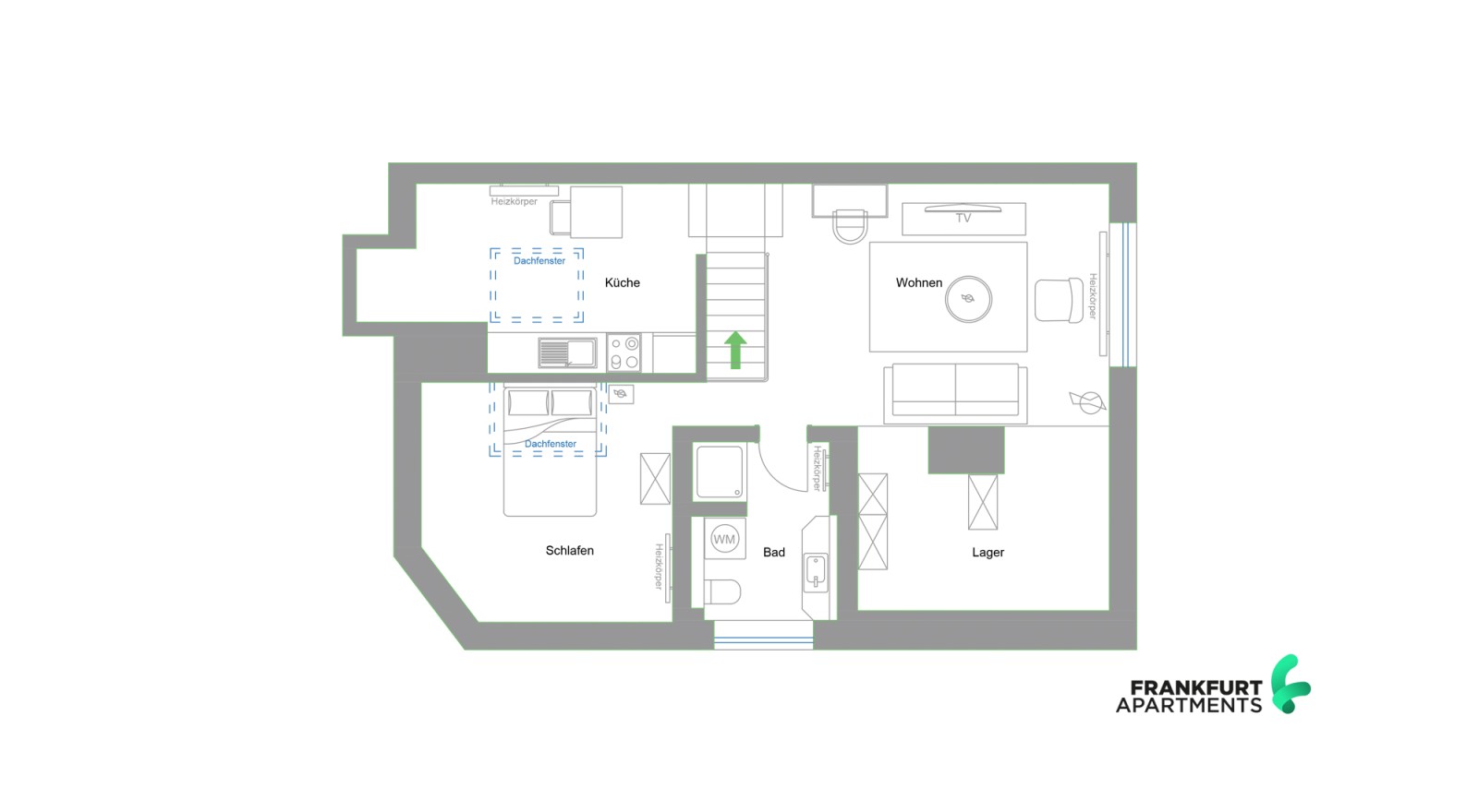 F35-DG #*** P R I M E Studio Apartment Frankfurt Rödelheim ***