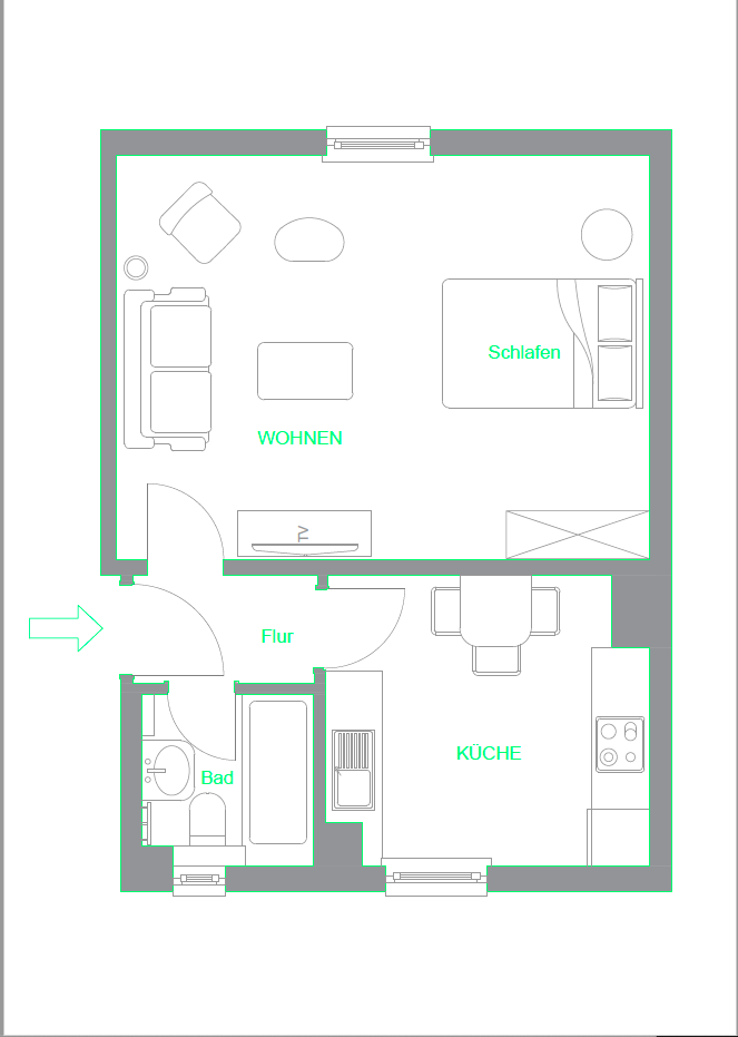 HV-3R#*** S T A N D A R D Business Apartment in Frankfurt-Nordend ***