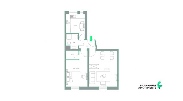 S20-3R#*** P R I M E Business Apartment Frankfurt-Gallus ***