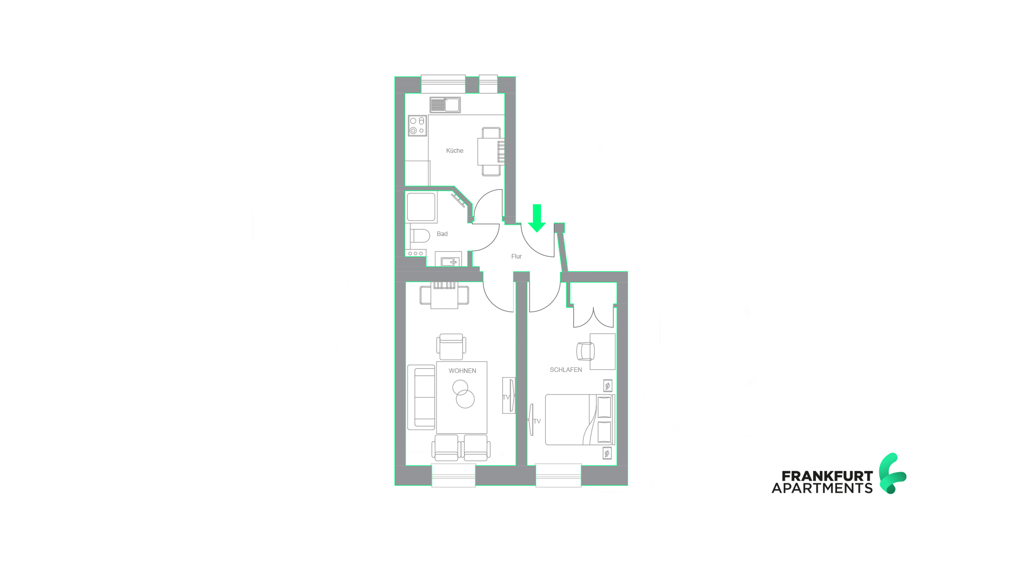 S20-EL#*** S T A N D A R D Shared Apartment Frankfurt-Gallus (2 Bedroom) ***