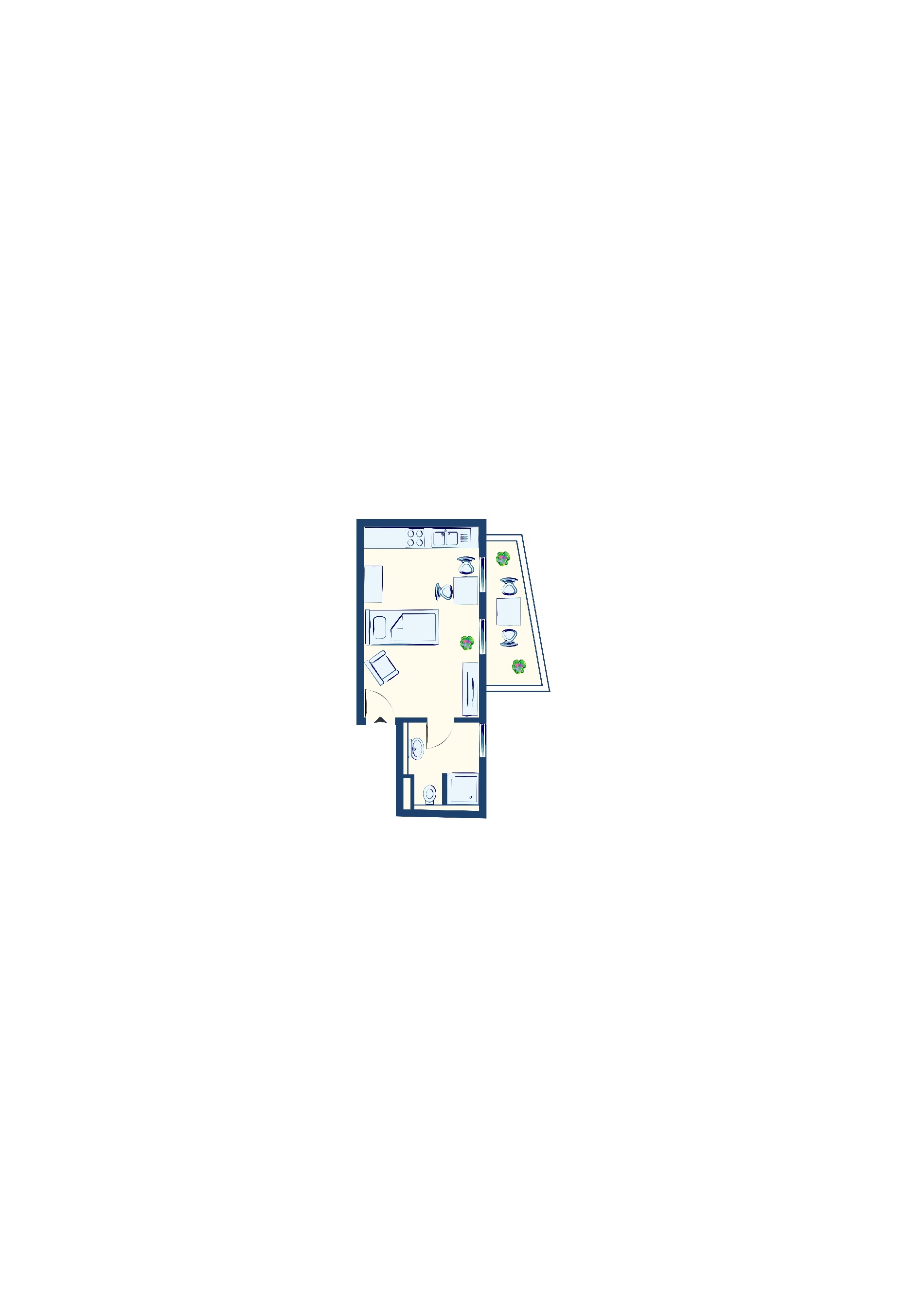 ZH-2R#*** S T A N D A R D Studio Apartment in Nordend ***